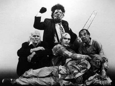 In the film Texas Chainsaw Massacre, what did Leather Face do to his victims?