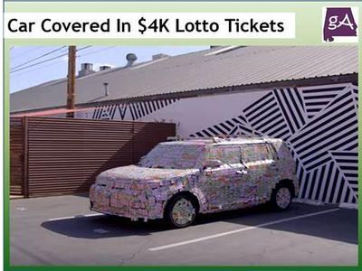 What is the 'fake lottery ticket' prank designed to do?