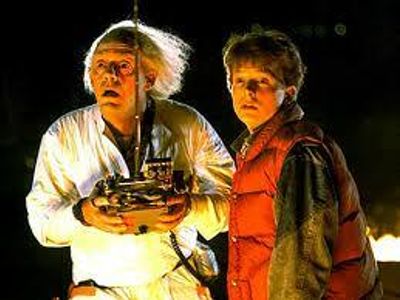 In the 1st Back To The Future, what year did the doc and Marty visit?