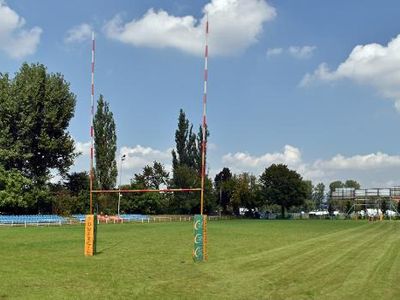 What are rugby goal posts made of?