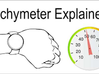 What is the primary function of a tachymeter on a watch?