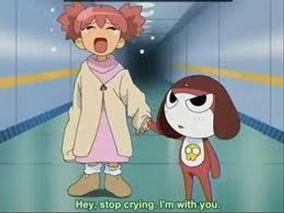 In the episode where Keroro turned Natsumi into a dog, why was she at one point happy to be a dog?