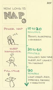 What is the recommended duration for a power nap?