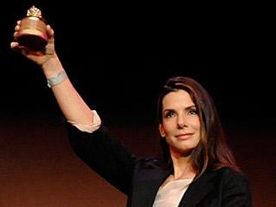 In which movies did Sandra Bullock win a razzie award in 2010?