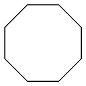 Which shape has 8 corners and sides?