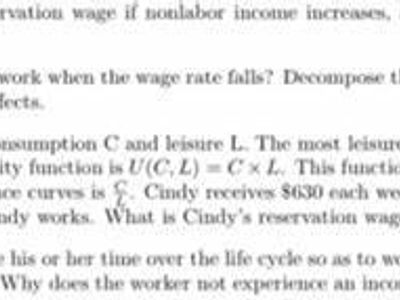 Which of the following is TRUE regarding the concept of 'reservation wage'?