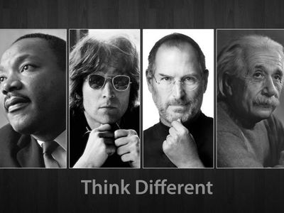 Which company's slogan is 'Think Different'?