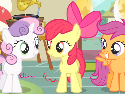 What are the names of these ponies? (Tip: They have a group called the Cutie Mark Crusaders)