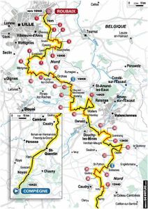 Where does the world-renowned Paris-Roubaix race take place?