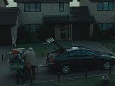 In Harry Potter and the Deathly Hallows Part 1 Harry watch as his family are packing the car getting ready to leave and go into hiding to stay safe in case Voldemort goes after them for information on Harry and his whereabouts, which member of the Dursley family comes up to Harry and shakes his hand before they go?