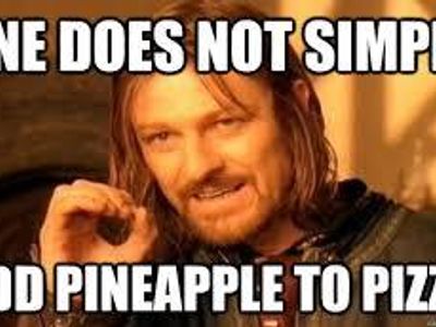 Pineapple on pizza - pick it off or leave it on?