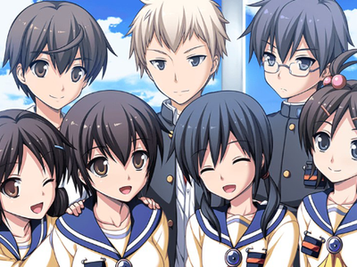 Towards the end of the game, which of the main nine characters are still alive upon returning to Kisaragi Academy?