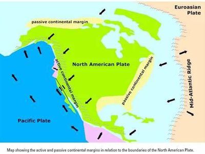 What kind of boundaries are formed when two continent meet together?