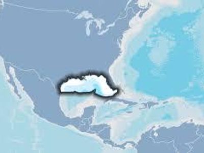 Which ocean includes the Gulf of Mexico?