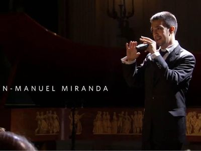 When did Lin-Manuel Miranda perform Hamilton's opening number at the White House?