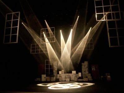 What is the purpose of lighting design in theater?