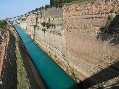 Which landform is a deep and narrow valley with steep sides?