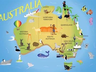 Which continent is known as the 'Land Down Under'?