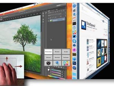 Which macOS feature allows you to create multiple desktop spaces?