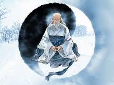 In Taoism, what represents the balance of opposites in the universe?