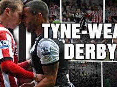 Which English clubs play the 'Tyne-Wear Derby'?