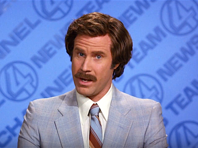 In the Anchorman series, Will Ferrell plays a character named...