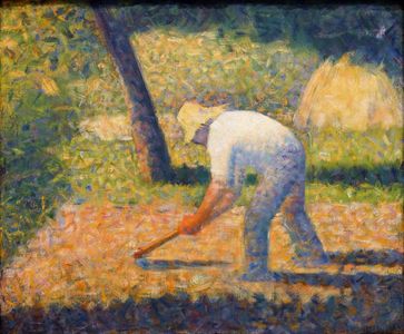 Which post-impressionist artist developed 'Pointillism'?