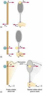 What is the term for a shot in tennis where the ball is hit with the frame of the racket?