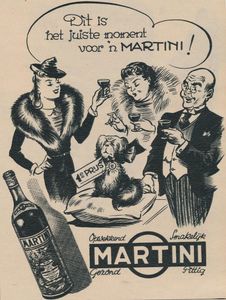 In what year was the 'Martini' first mentioned in print?