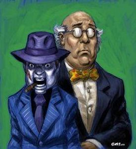 This one is a bit tough.This villain has multiple personalities and one of them is his puppet.Who are they?