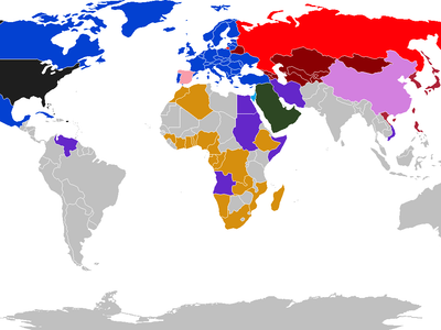 What was the strategic military alliance formed by the Soviet Union and its satellite states during the Cold War?