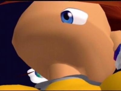 In Super Smash Bros. Melee, Daisy's trophy has a third eye on the back of her head, mistake or deliberate?