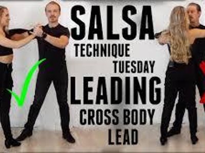 Which body part should lead in salsa dancing?