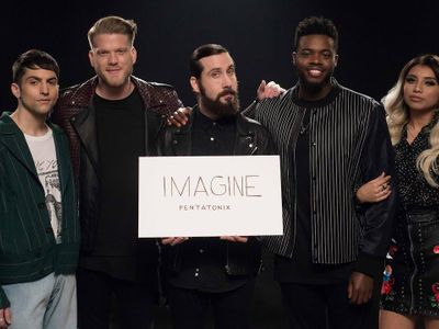 How many times do they sing "imagine" in their Imagine cover?