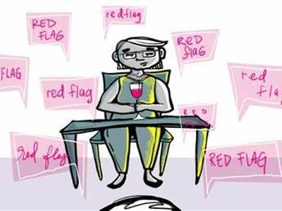 What is a red flag in a romantic relationship?