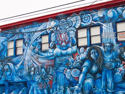 What city is famous for its vibrant street art scene?