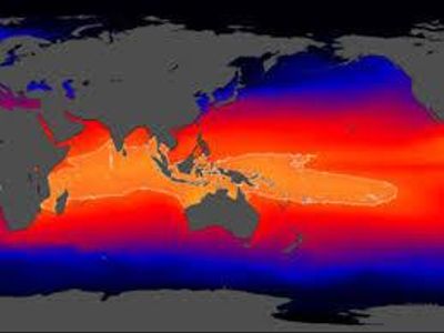 Which ocean is known for having the warmest waters?