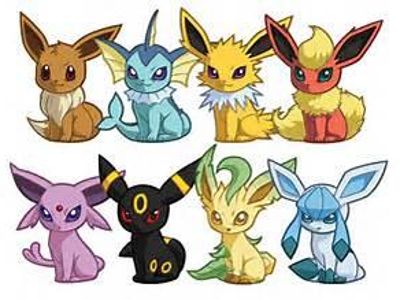 What are the 7 Eevee evoloutions?