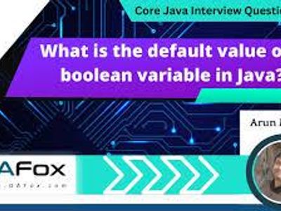 What is the default value of a boolean variable in Java?