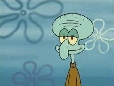 7.squidward is