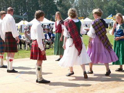 What is the traditional social dance of Scotland?