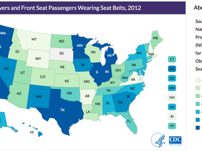 Which demographic group has the highest rate of seat belt use?