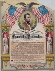 Which document issued by Abraham Lincoln freed the slaves in Confederate states?