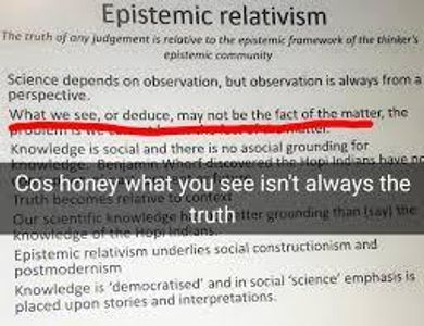 What is 'epistemic relativism' in the context of science?