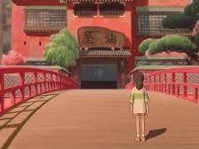 Which Studio Ghibli film features a bathhouse for spirits?