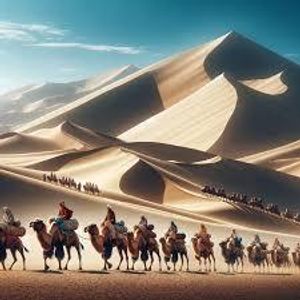 Which animal was crucial for traders navigating the desert routes of the Silk Road?