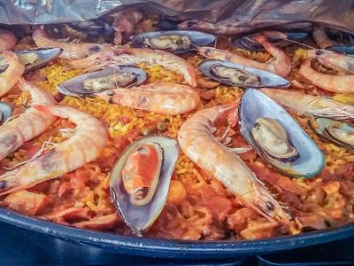 In which country is the traditional dish 'Paella' from?