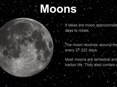 MOON ,day, year ,distance , temprature, size ?