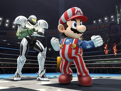 In Super Smash Bros. for 3DS and WiiU, what is Mario's 'American' palette swap a direct reference from? (From a game that is.)