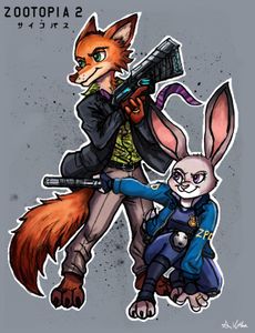 Which animated movie features a rabbit police officer named Judy Hopps?